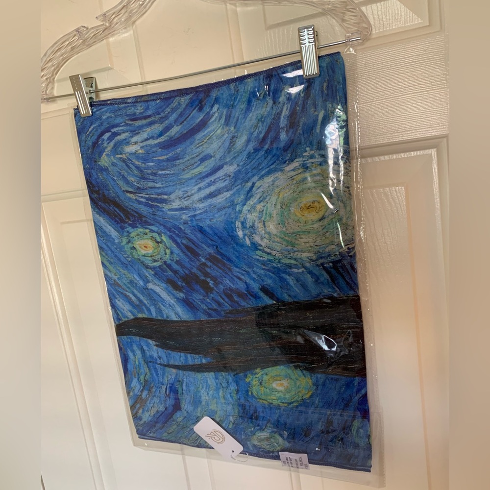 NWT Museum Art Ruana Rhuana Kimono Cover-Up OS “Starry Night” - Picture 10 of 11